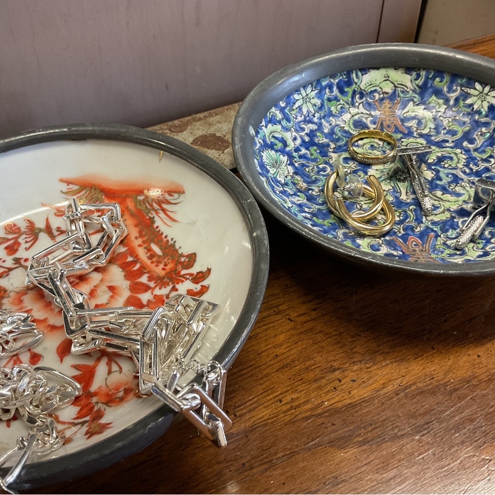 Pewter Coated Bowls, them/their decor